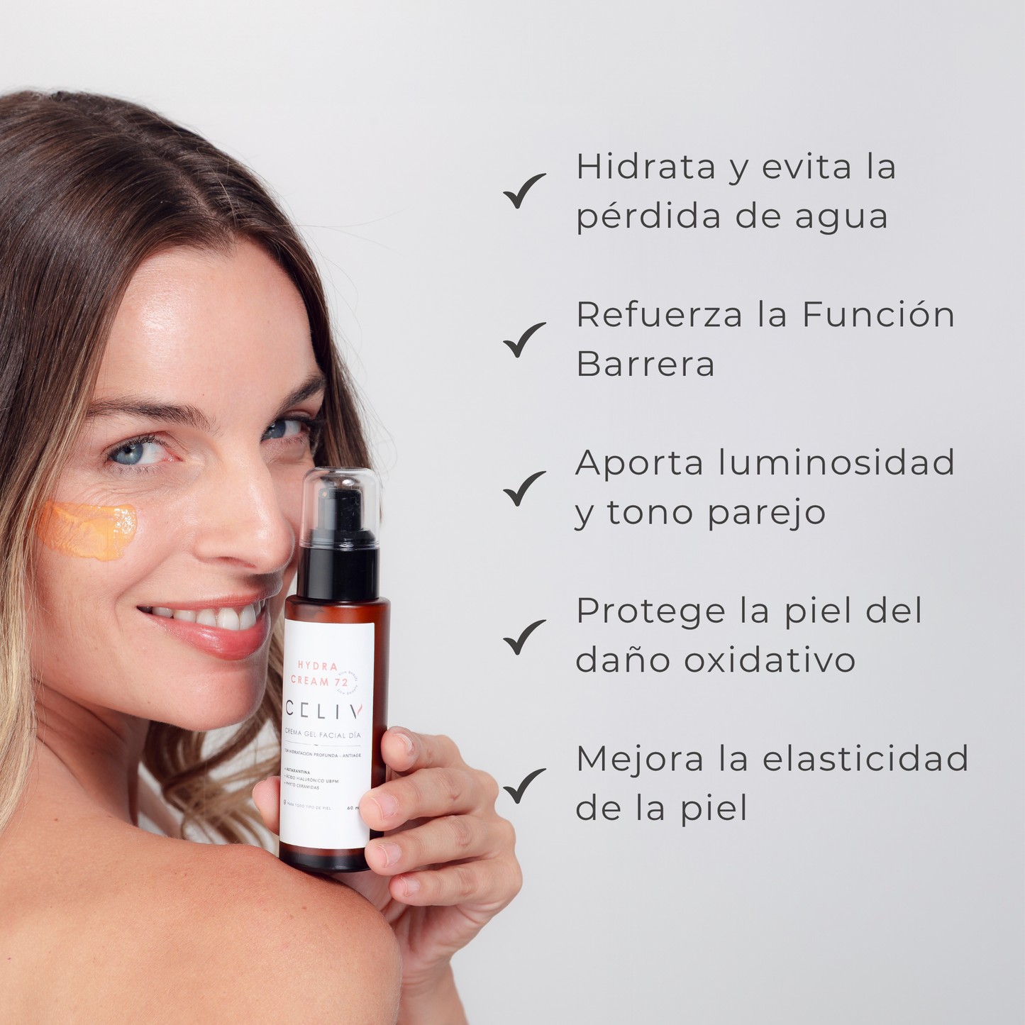 Crema Facial Hidratante AM - Hydra Cream 72  [60 ml]