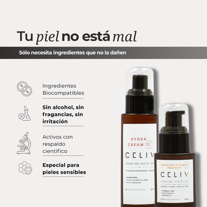 PACK DEFENSA ANTIAGE + Envío Gratis: Sérum Vitamina C + Crema Hidratante AM