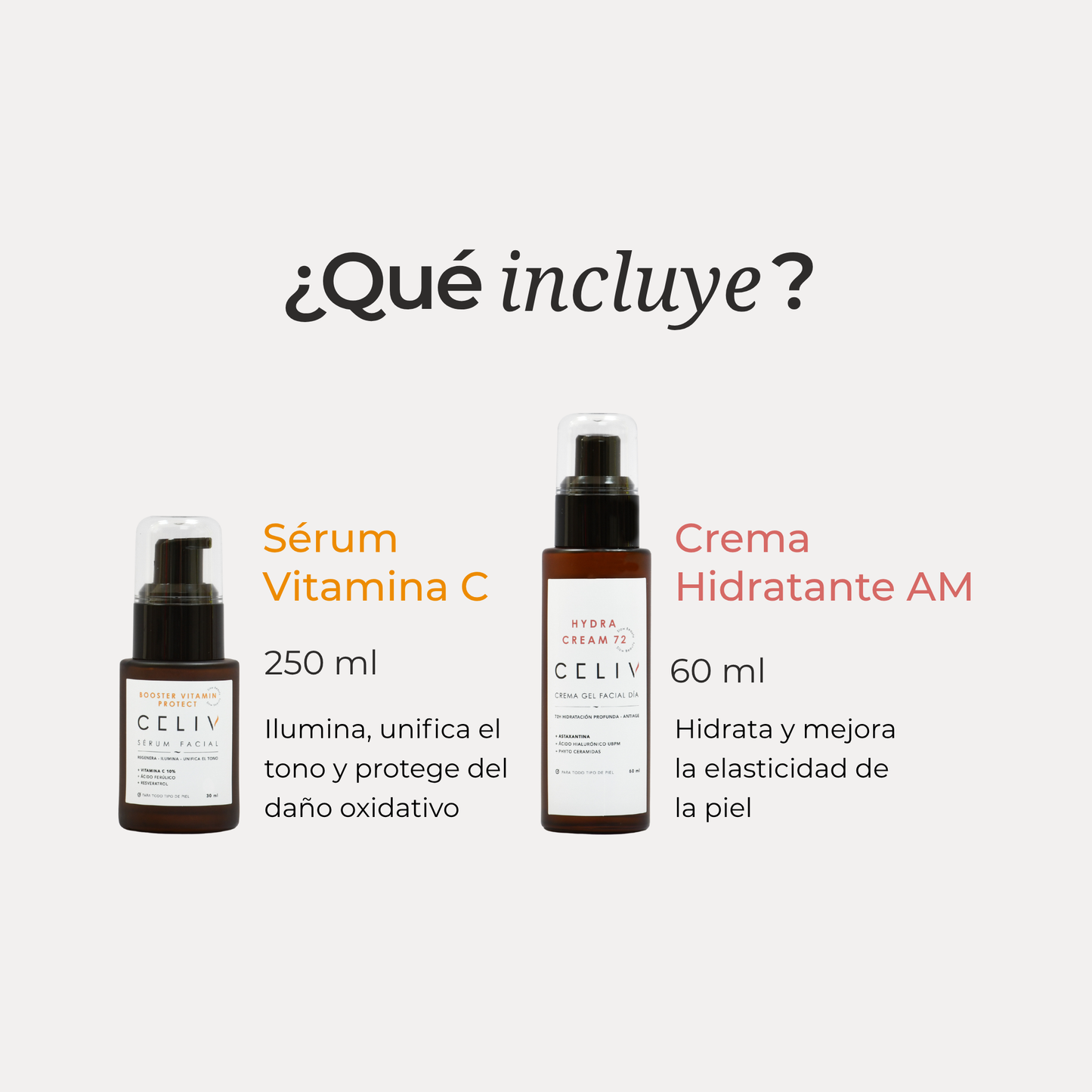 PACK DEFENSA ANTIAGE + Envío Gratis: Sérum Vitamina C + Crema Hidratante AM