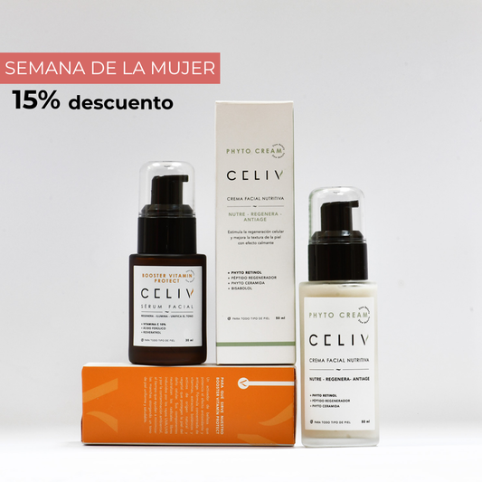 PACK COLÁGENO: Sérum Vitamina C + Crema Nutritiva PM