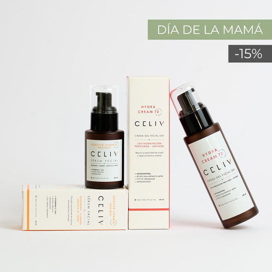 PACK DEFENSA ANTIAGE: Sérum Vitamina C + Crema Hidratante AM