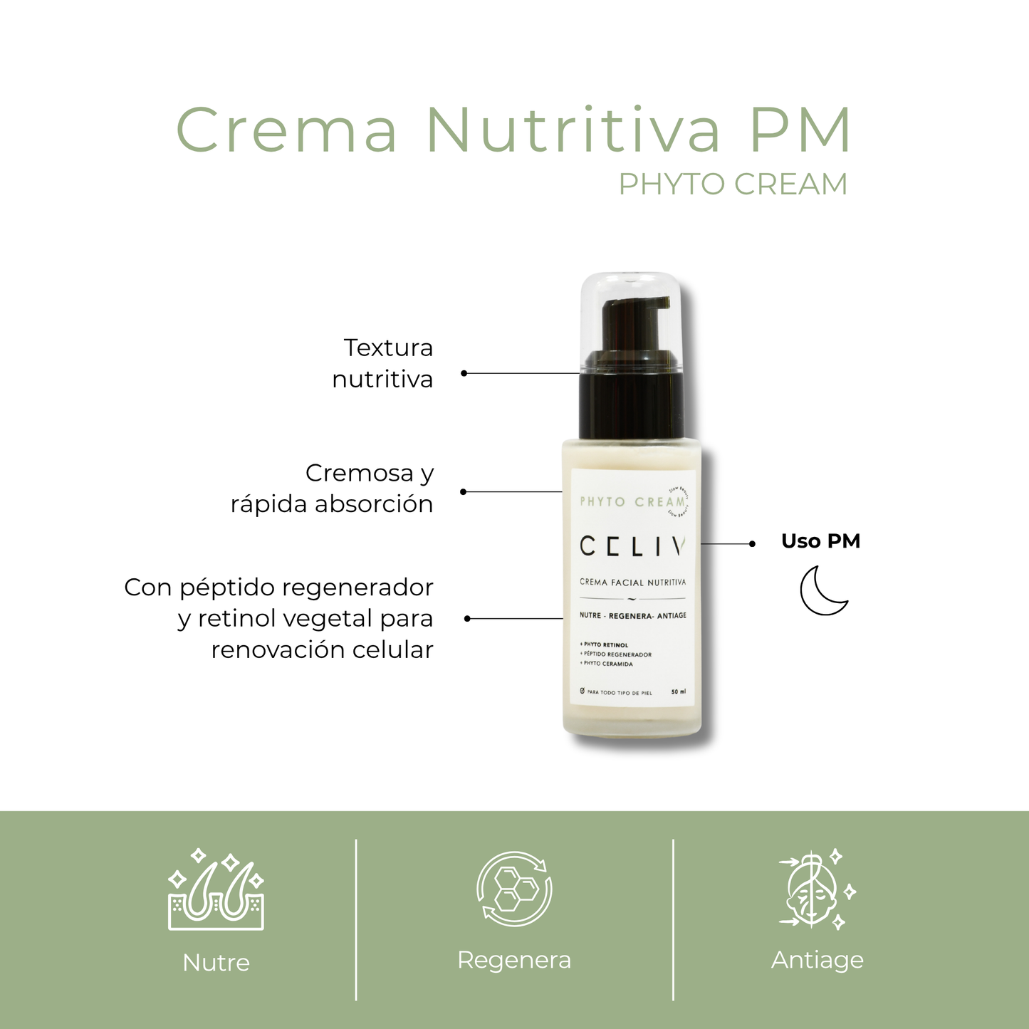 Crema Facial Nutritiva PM - Phyto Cream [50 ml]