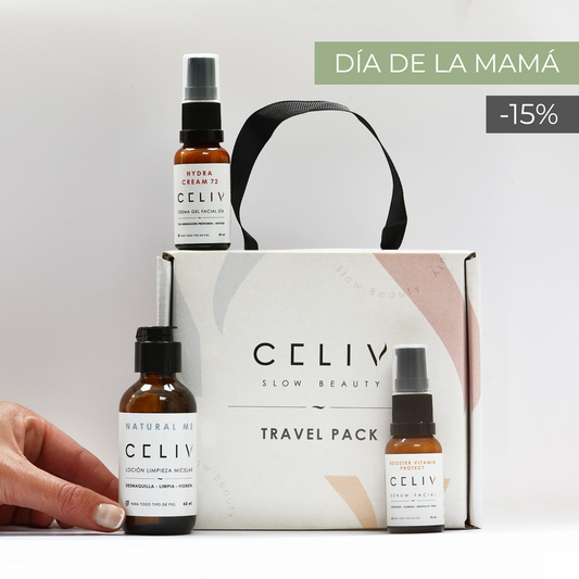 PACK DE VIAJE: Limpieza + Sérum Vitamina C + Crema Hidratante AM