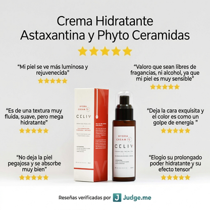 Crema Facial Hidratante AM - Hydra Cream 72  [60 ml]