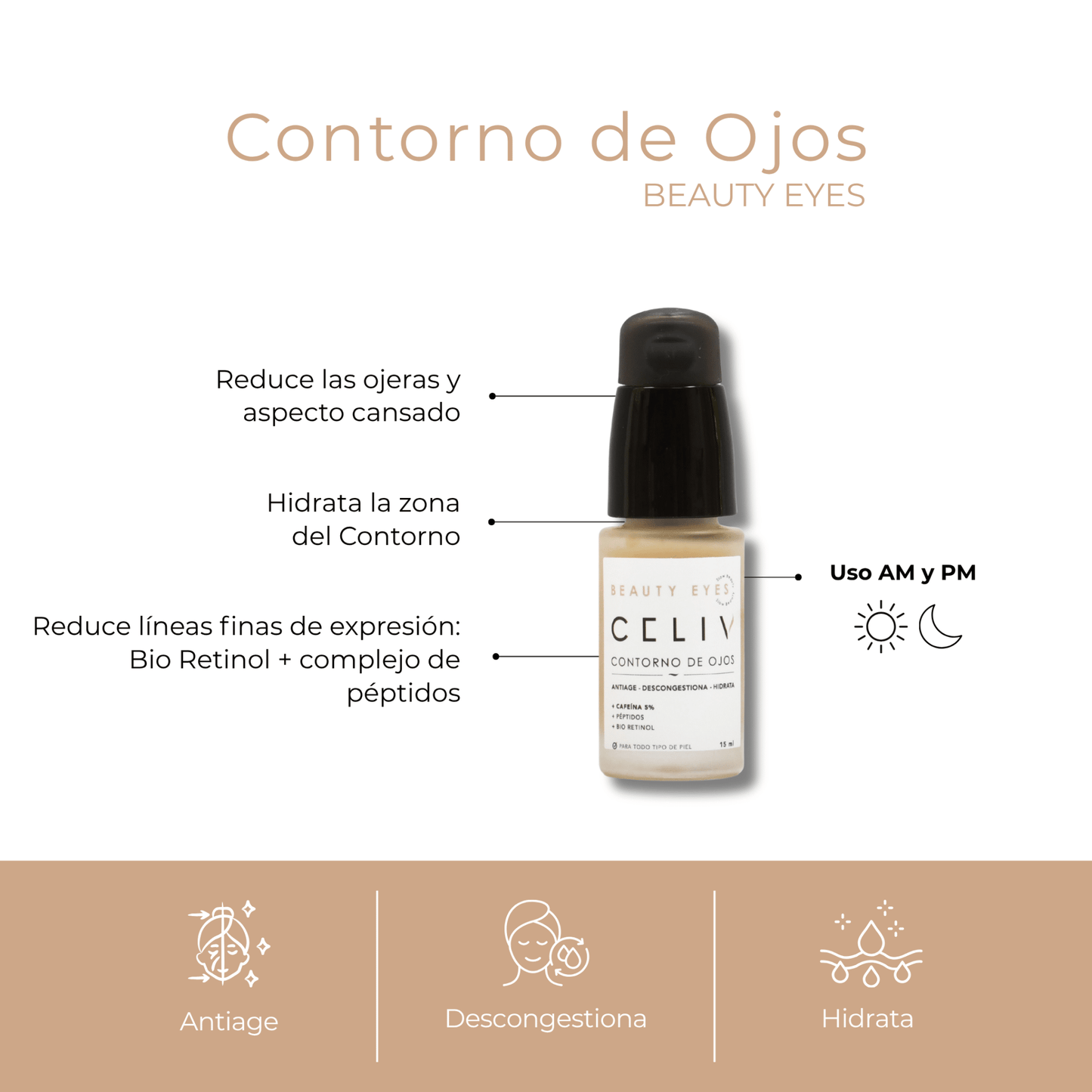 Contorno de Ojos - Beauty Eyes [15 ml] - CELIV