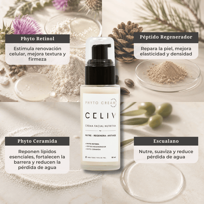 PACK COLÁGENO + Envío Gratis: Sérum Vitamina C + Crema Nutritiva PM - CELIV