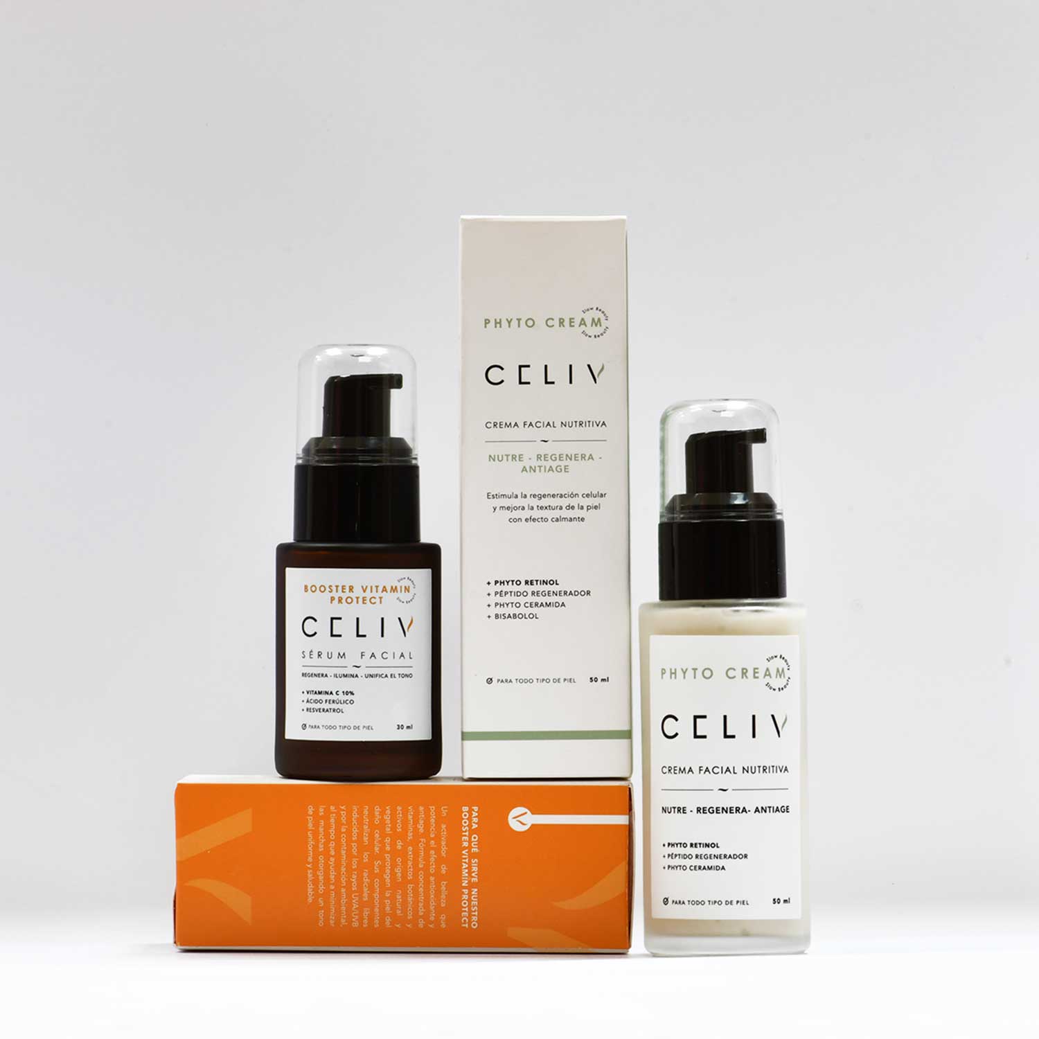 PACK COLÁGENO + Envío Gratis: Sérum Vitamina C + Crema Nutritiva PM - CELIV